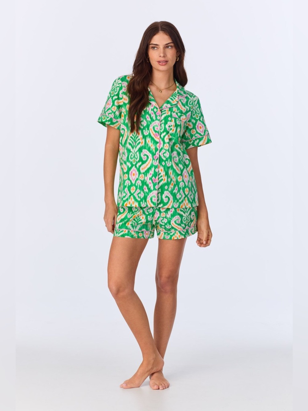 NWOT Bedhead PJ’s Beverly Ikat Small Short Sleeve Classic Stretch Jersey Set